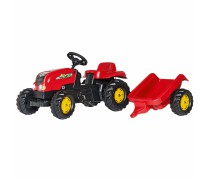Vaikiškas minamas traktorius su priekaba - vaikams nuo 2 iki 5 m. | RollyKid | Rolly Toys 012121
